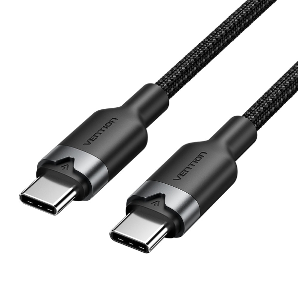 Cavo USB-C a USB-C Vention 3A 60W - 1 m - intrecciato - colore nero