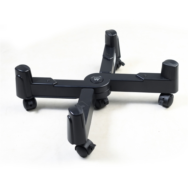 Supporto mobile per CPU Ewent EW1292 - Previene l'elettricità statica e le macchie - Regolabile fino a 25 cm - Fino a 25 kg - Nero
