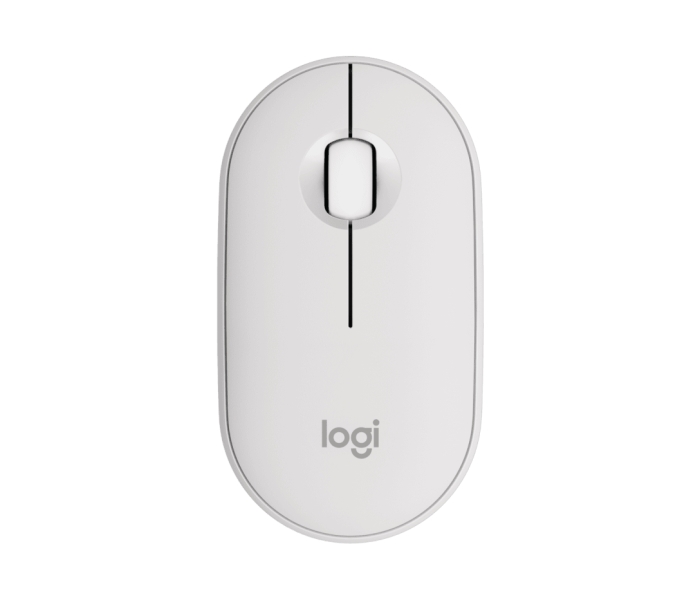 Logitech Pebble Mouse 2 M350s Mouse USB wireless da 1000 dpi - Multidispositivo - Uso ambidestro - Bianco