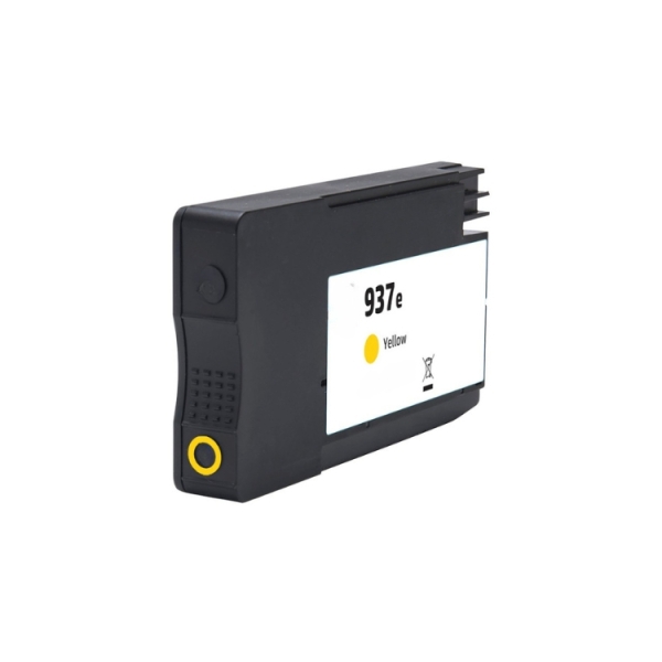 Cartuccia d'inchiostro a pigmenti giallo HP 937e XL compatibile - Sostituisce 4S6W8NE/4S6W4NE (Chip rinforzato di aggiornamento)