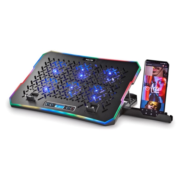 NGS HeroStand Supporto di raffreddamento per notebook fino a 15