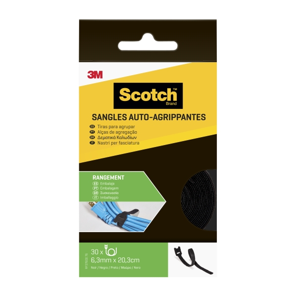 Scotch Confezione da 30 strisce organizzatrici per cavi - 6