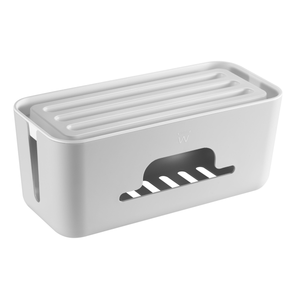 Ewent Scatola Organizer per Cavi - Supporto per Tablet e Telefoni - Dissipazione del Calore - Coperchio Rimovibile - 30