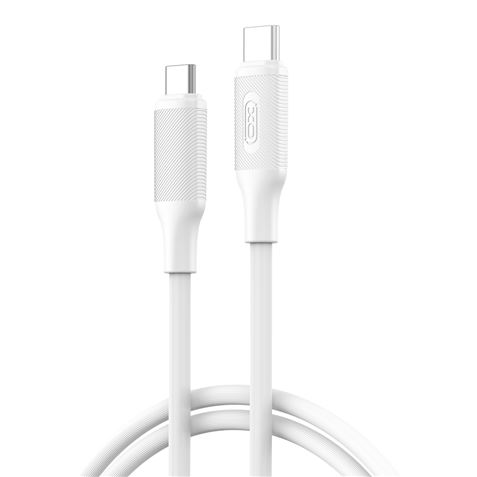 XO NBQ265B Cavo da USB-C maschio a USB-C maschio - 1 m - 60 W - Colore bianco