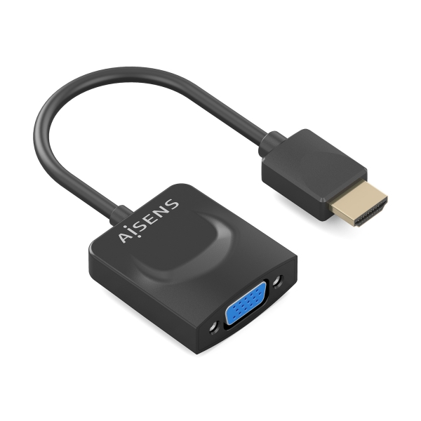 Aisens Convertitore da HDMI a SVGA - HDMI A/M - SVGA/H - 15 cm - Colore Nero