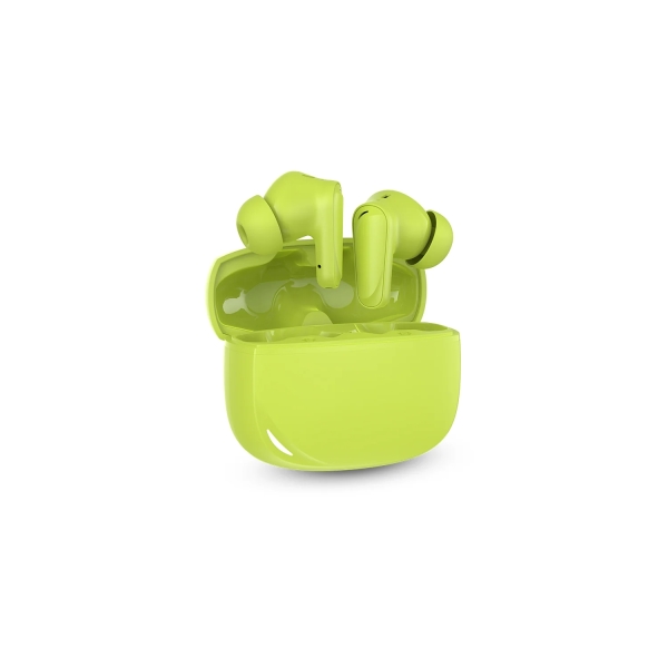 SPC Boost Buds Cuffie senza fili True Wireless - Cancellazione del rumore - 4 microfoni - Controllo tattile - Google Fast Pair - Colore verde lime