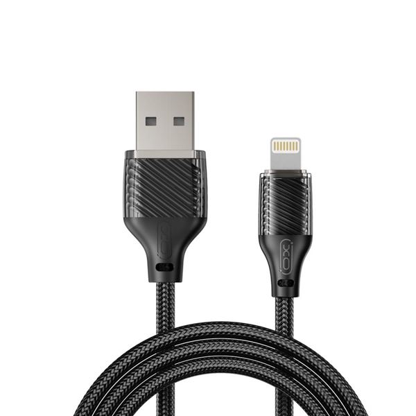 Cavo XO da USB-A maschio a Lightning - Ricarica e trasmissione dati ad alta velocità - 6A - 1 m - Colore nero