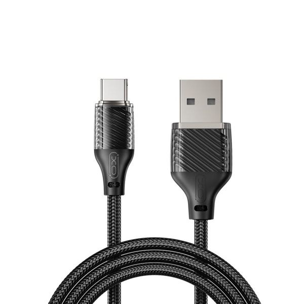 Cavo da USB-A Maschio a USB-C XO NB291 - Ricarica e trasmissione dati ad alta velocità - 6A - 1m - Nero - Colore: Nero