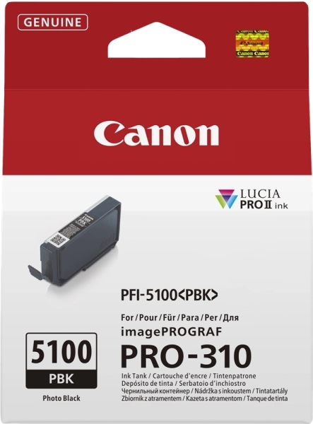 Cartuccia d'inchiostro originale Canon PFI5100 Nero Photo - PFI5100PBK/6952C001