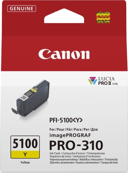 Cartuccia d'inchiostro originale Canon PFI5100 Giallo - PFI5100Y/6955C001
