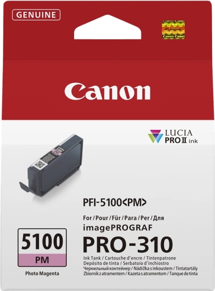 Cartuccia d'Inchiostro Originale Canon PFI5100 Magenta Photo - PFI5100PM/6957C001