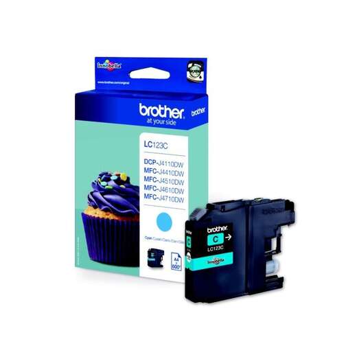 Cartuccia d'Inchiostro Originale Brother LC123 Ciano - LC123CBP