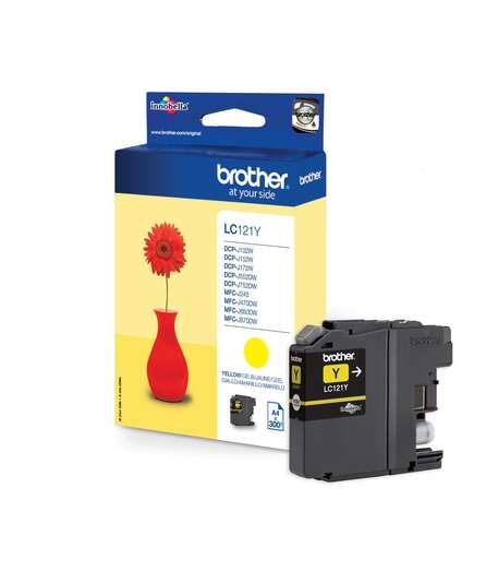 Brother LC121 Cartuccia d'Inchiostro Originale Giallo - LC121YBP