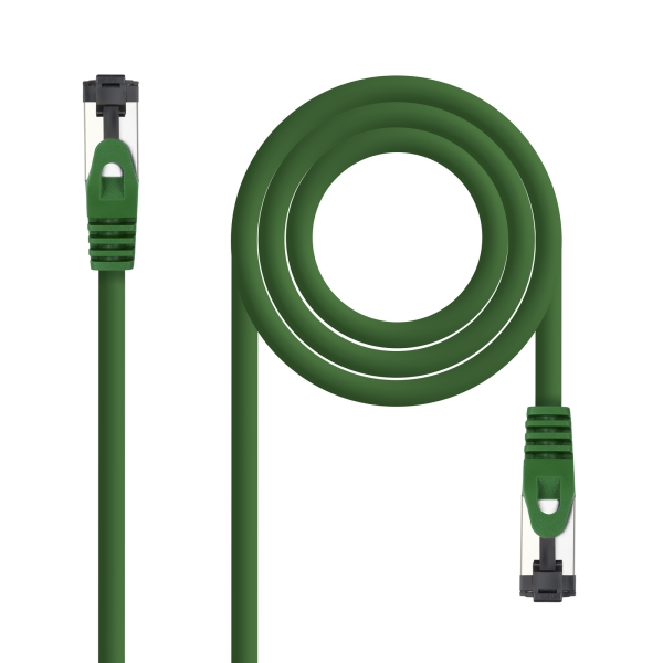 Nanocable Cavo di collegamento Cat.8.1 2Ghz LSZH SSTP AWG26 - Lunghezza 1 m - Colore verde