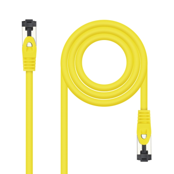 Nanocable Cavo di collegamento Cat.8.1 2Ghz LSZH SSTP AWG26 - Lunghezza 2 m - Colore giallo