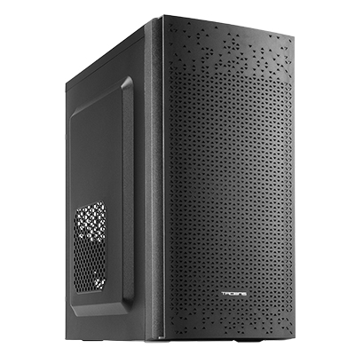 Tacens Anima AC6 Mini Tower - Frontale a rete - Supporto Micro-ATX/Mini-ITX - Estetica minimalista ed elegante - 2 alloggiamenti - 343x206x381mm - Colore Nero