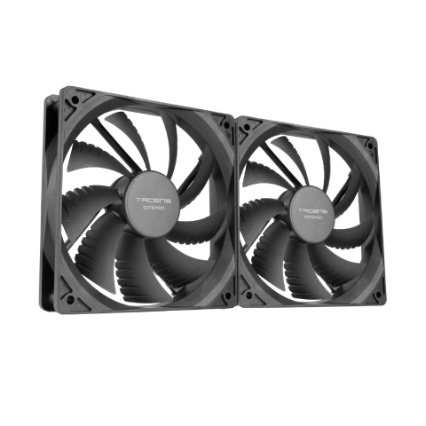Tacens Anima AF12X2 Confezione da 2 ventole da 120 mm - Cuscinetti Fluxus - Colore Nero