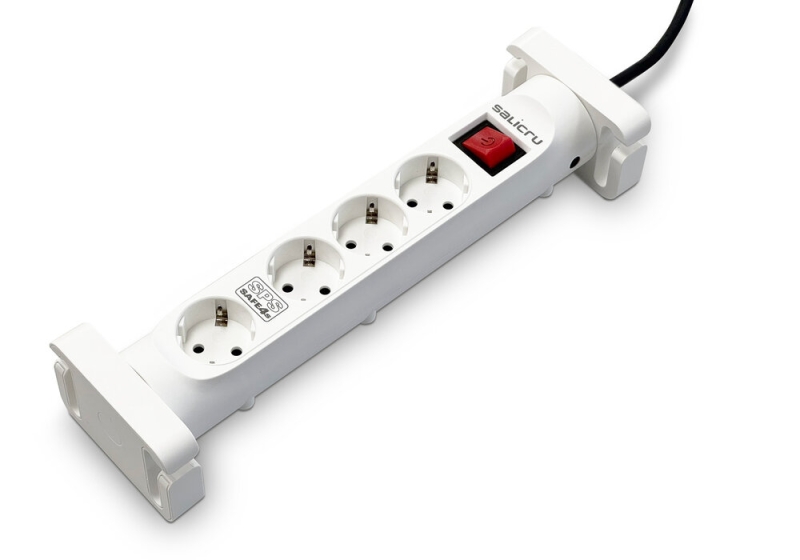 Salicru Prese multiple SPS SAFE 4S Protezioni elettriche attive di ultima generazione - 4 prese Schuko - Colore bianco