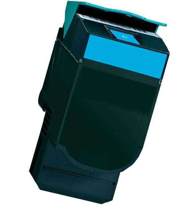 Cartuccia toner Compatibile Lexmark CX310/CX410/CX510 Ciano - Sostituisce 80C2SC0/80C2SCE/802SC/80C20C0/80C20CE/802C