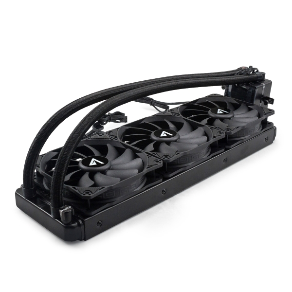 Abysm Atlantico 360 Sistema di raffreddamento a liquido - 3 ventole da 120 mm - Pompa da 2300 giri/min - Tubi da 460 mm - Colore Nero