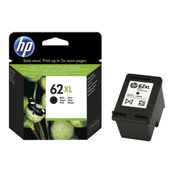 Cartuccia d'Inchiostro Originale HP 62XL Nero - C2P05AE