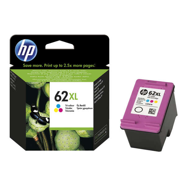 Cartuccia d'inchiostro originale HP 62XL a colori - C2P07AE