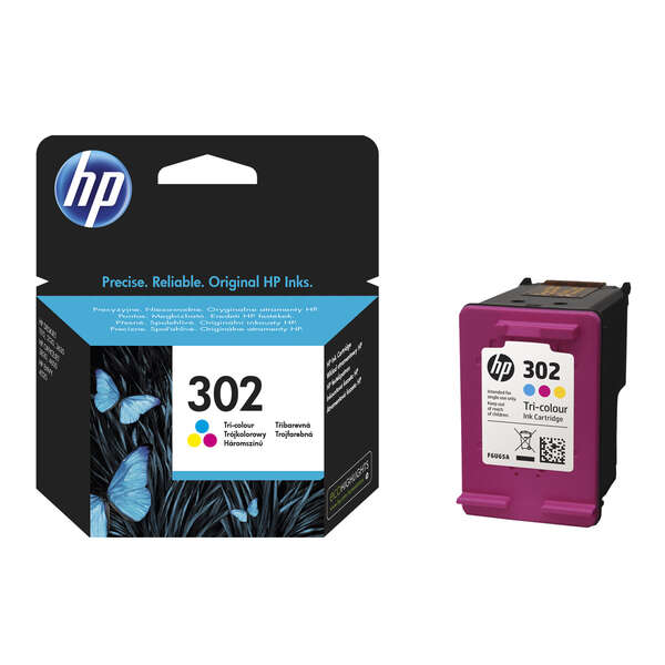 Cartuccia d'Inchiostro Originale HP 302 Colore - F6U65AE