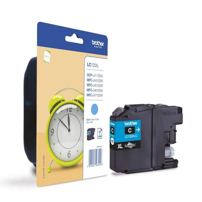 Brother LC125XL Cartuccia d'Inchiostro Originale Ciano - LC125XLCBP