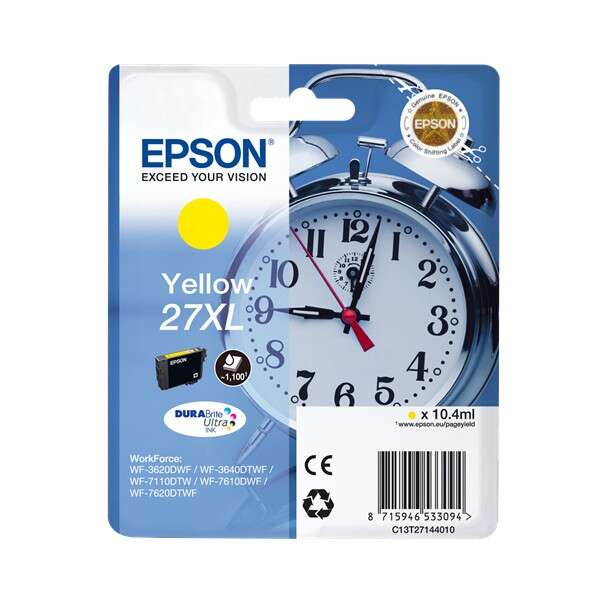 Epson T2714 (27XL) Cartuccia d'inchiostro Originale Giallo - C13T27144012
