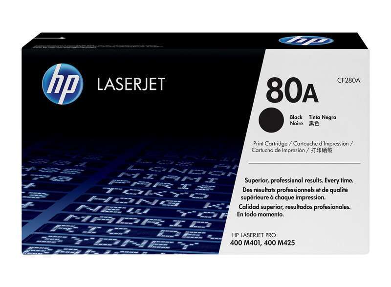 Cartuccia toner Originale HP CF280A Nero - 80A