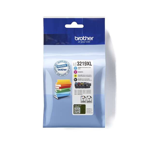 Brother LC3219XL Confezione da 4 Cartucce d'Inchiostro Originali - LC3219XLVAL