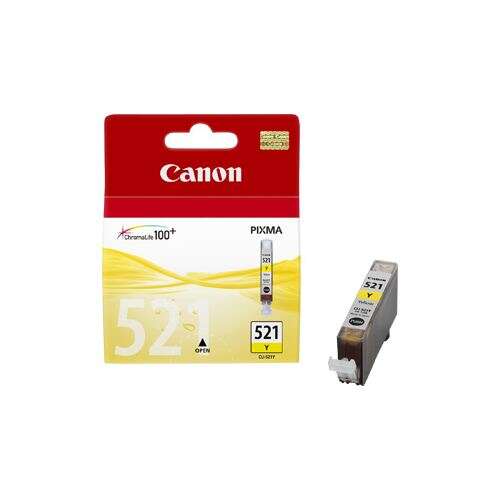 Cartuccia d'inchiostro originale Canon CLI521 Giallo - 2936B001