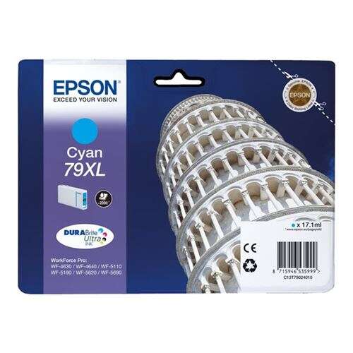 Cartuccia d'Inchiostro Originale Epson T7902 (79XL) Ciano - C13T79024010