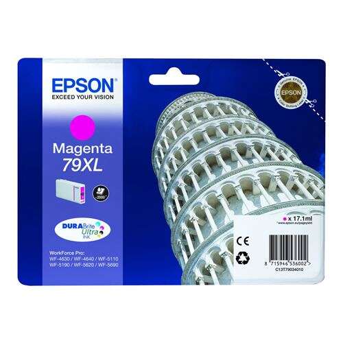 Cartuccia d'Inchiostro Originale Epson T7903 (79XL) Magenta - C13T79034010