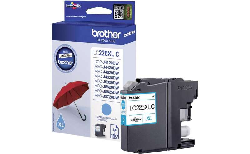 Brother LC225XL Cartuccia d'Inchiostro Originale Ciano - LC225XLCBP