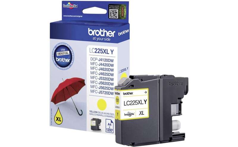 Brother LC225XL Cartuccia d'inchiostro Originale Giallo - LC225XLYBP