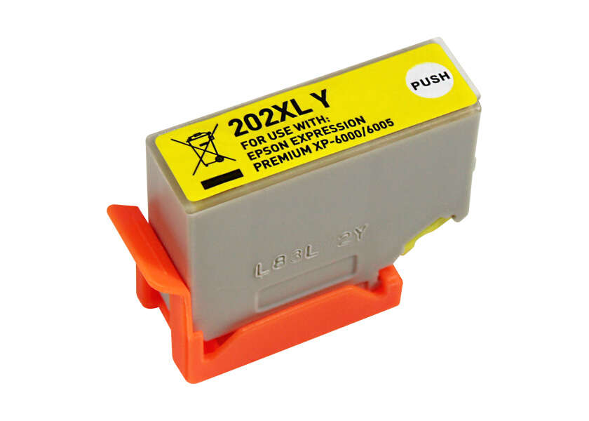 Cartuccia d'Inchiostro Epson 202XL Giallo Compatibile - Sostituisce C13T02H44010/C13T02F44010