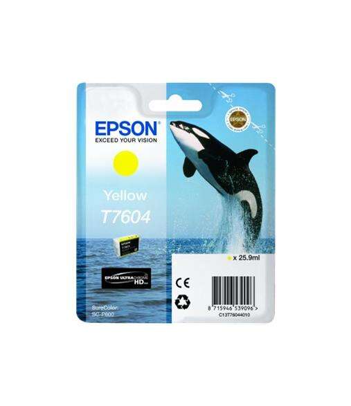 Cartuccia d'inchiostro originale Epson T7604 Giallo - C13T76044010