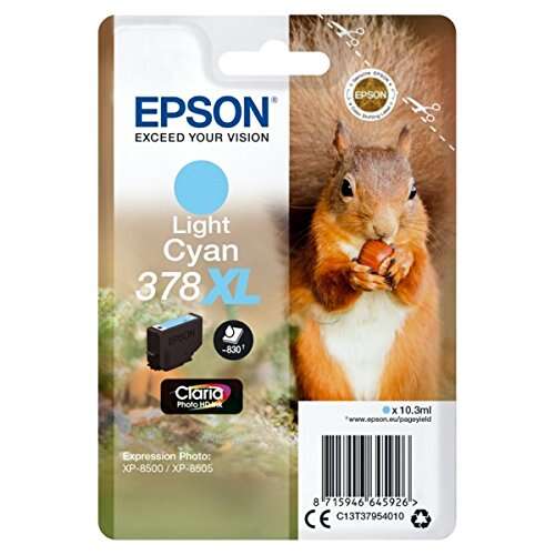 Cartuccia d'inchiostro originale Epson 378XL Ciano Light - C13T37954010