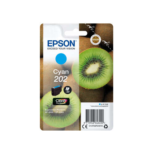 Cartuccia d'inchiostro originale Epson 202 Ciano - C13T02F24010