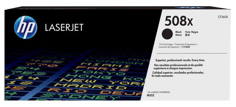 Cartuccia toner originale HP CF360X Nero - 508X