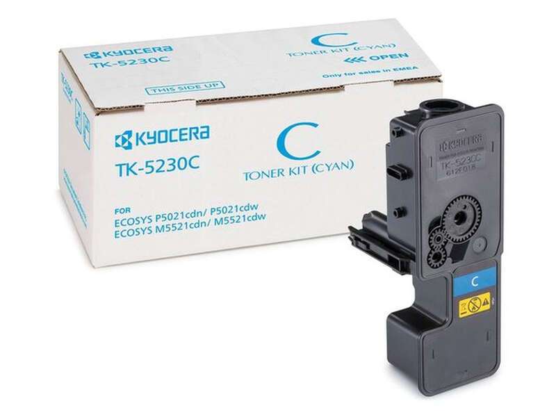 Cartuccia toner originale Kyocera TK5230 Ciano - 1T02R9CNL0/TK5230C