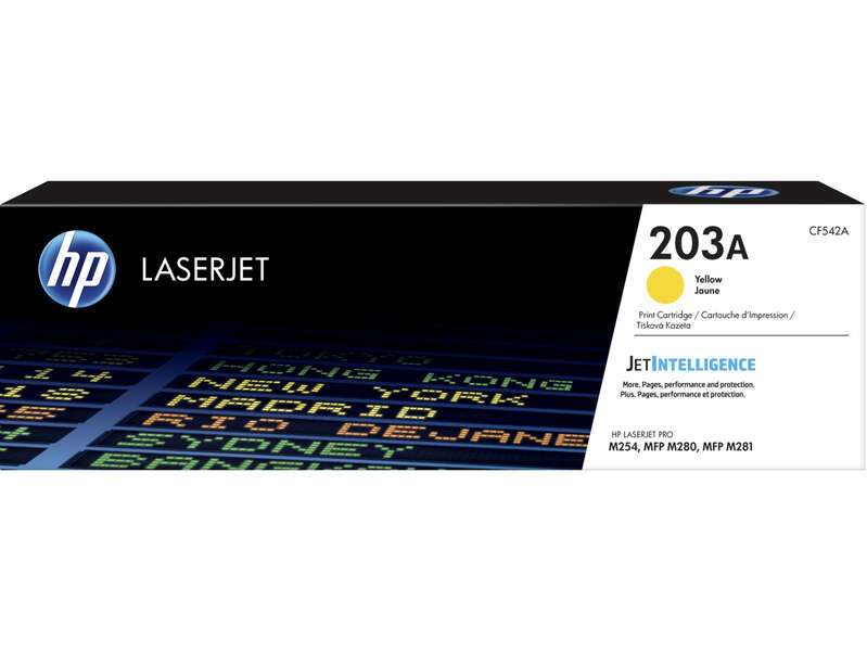 HP CF542A Cartuccia di toner giallo Originale - 203A