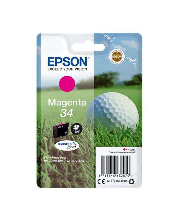 Epson T3463 (34) Magenta Cartuccia d'inchiostro Originale - C13T34634010