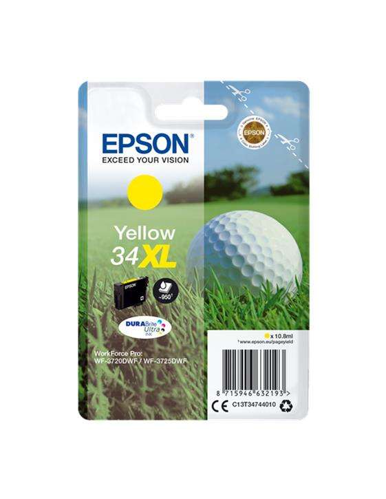Epson T3474 (34XL) Cartuccia d'inchiostro Originale Giallo - C13T34744010