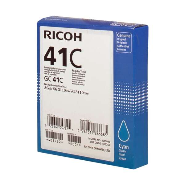 Cartuccia gel Originale Ricoh GC41 Ciano - 405762