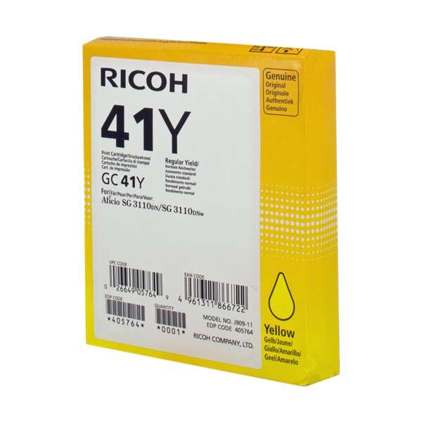Cartuccia gel Originale Ricoh GC41 Giallo - 405764