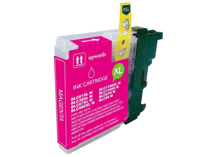 Brother LC980XL/LC1100XL/LC985XL Cartuccia d'Inchiostro Compatibile Magenta - Sostituisce LC980M/LC1100M/LC985M