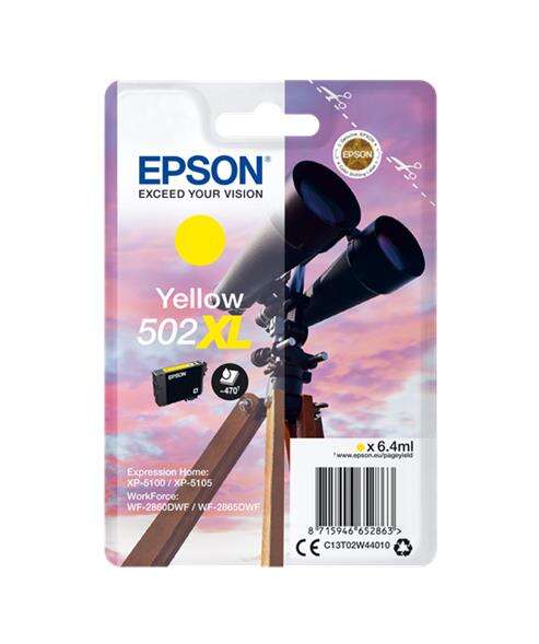 Cartuccia d'inchiostro originale Epson 502XL Giallo - C13T02W44010