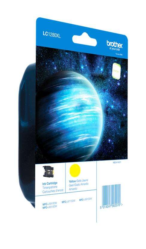 Brother LC1280XL Cartuccia d'inchiostro Originale Giallo - LC1280XLYBP